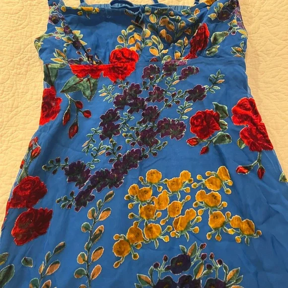 Blue Sleeveless Maxi Dress - Picture 6 of 11